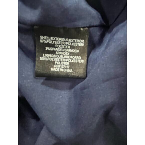 Badgley Mischka Blue Grommet Sheath Bateau Neckline Bow Retro Mini Dress Sz 6 - Picture 8 of 10